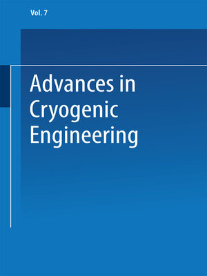 cover image of Advances in Cryogenic Engineering